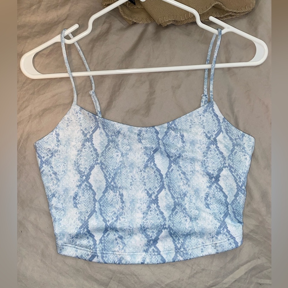 Forever 21 blue scale tank-never worn